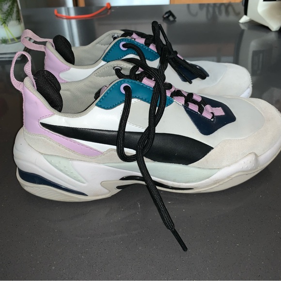 Puma THUNDER RIVE DROITE Sneakers Women's 7 Gray Purple & Black - Picture 2 of 5